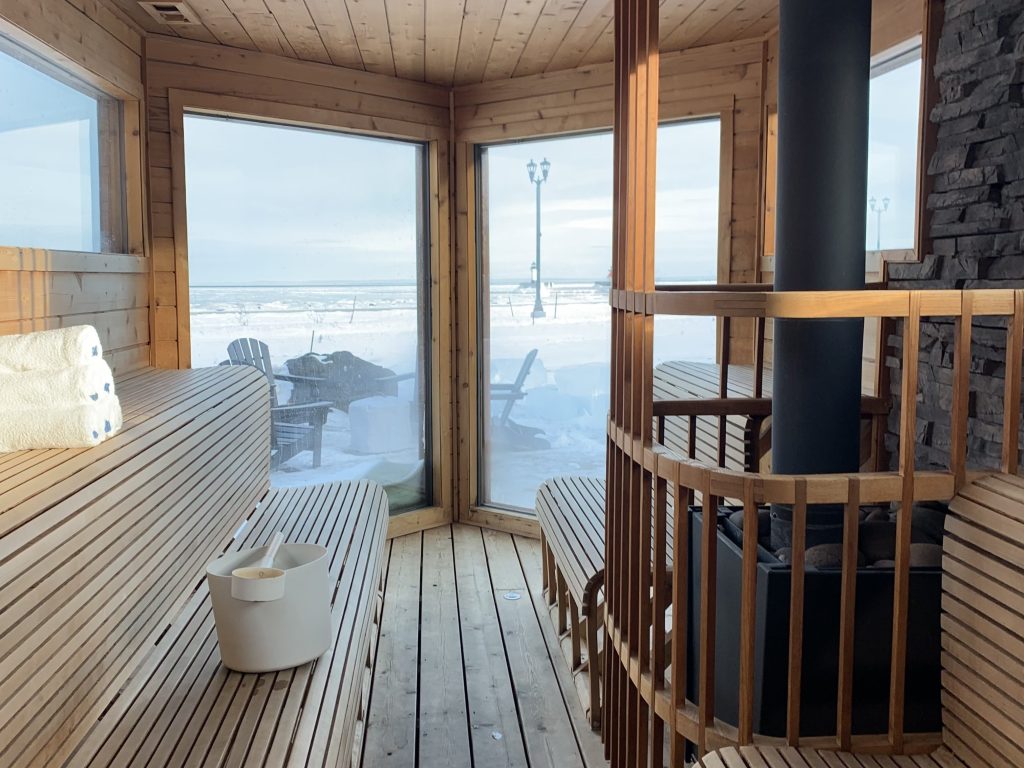 Sauna on Lake Superior in Duluth Minnesota