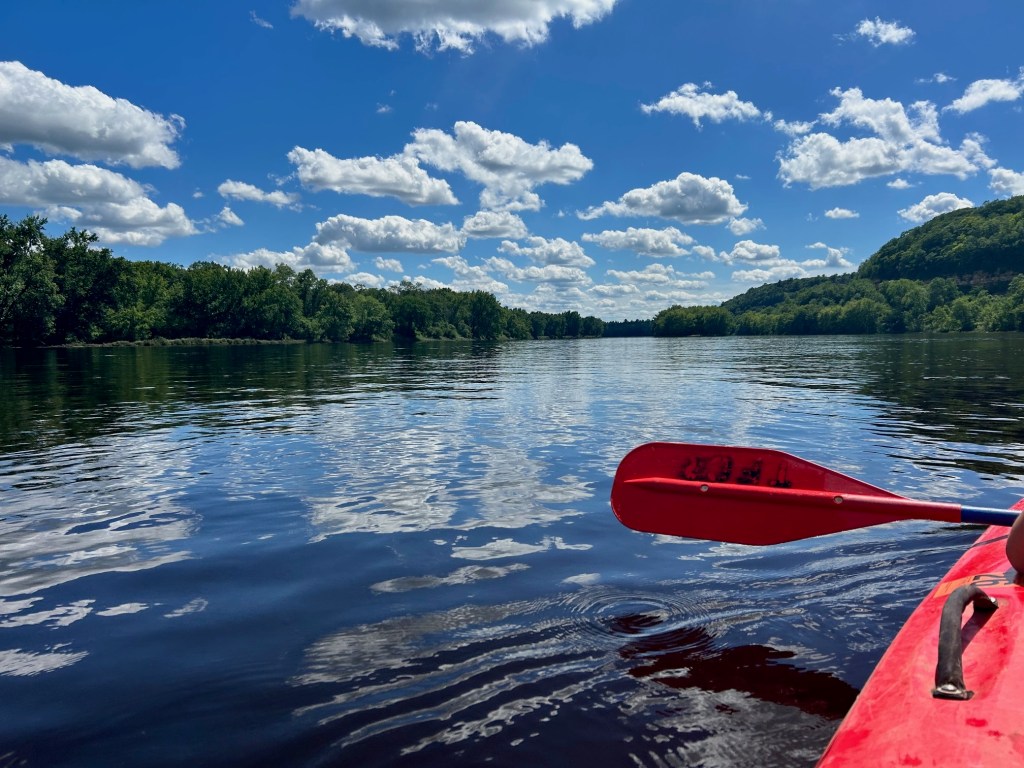 Kayaking on the St. Croix River in Taylors Falls